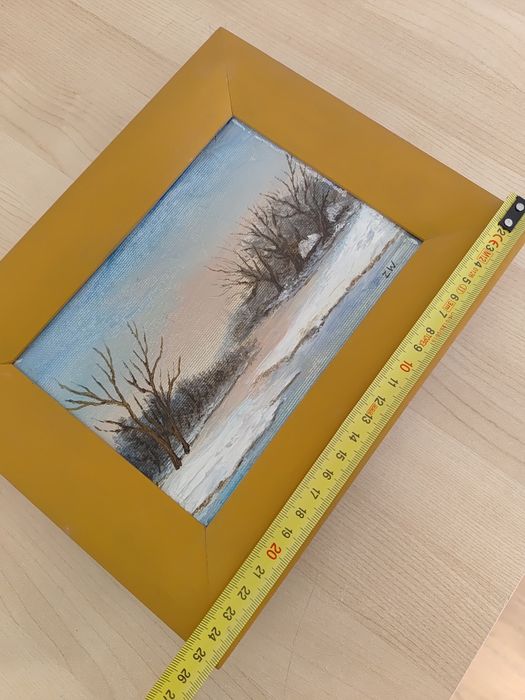 Obraz olejny zima Włodzimierz Zelichman