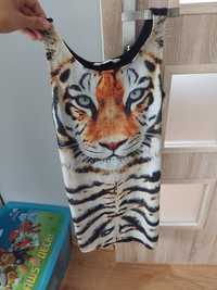 Sukienka h&m z tygrysem