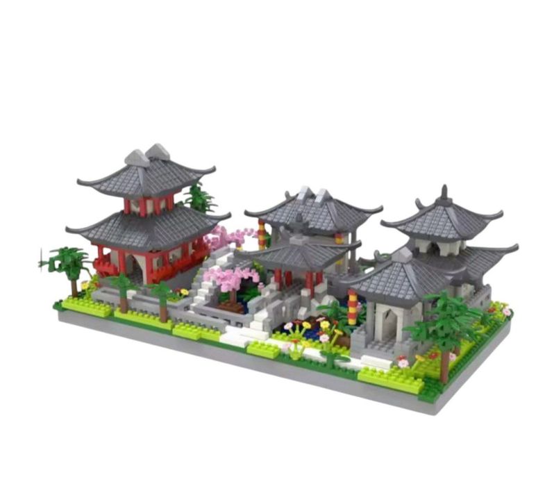 Конструктор Японський замок сад дім 600 деталей