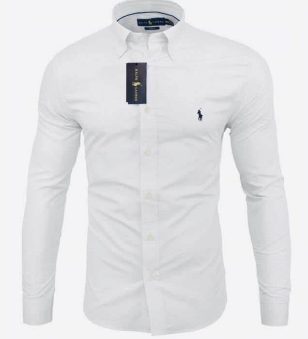 Koszula Polo męska czrna i biała