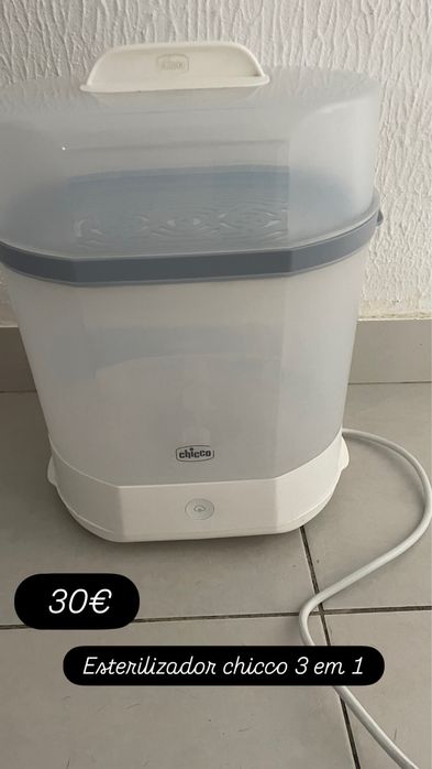 Esterlizador de chuchas e biberoes chicco 3 em 1