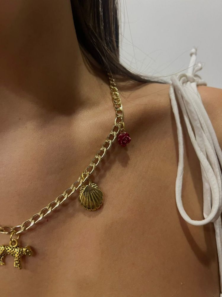 Charm Necklace - colar com pedentes