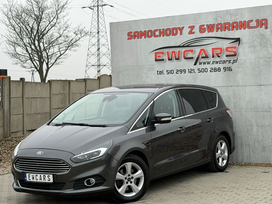 Ford S-Max 2,0Tdci 180km 4WD 2xKAMERA BI-Xenon OPŁACONY 7 Osobowy LED ALCANTARA