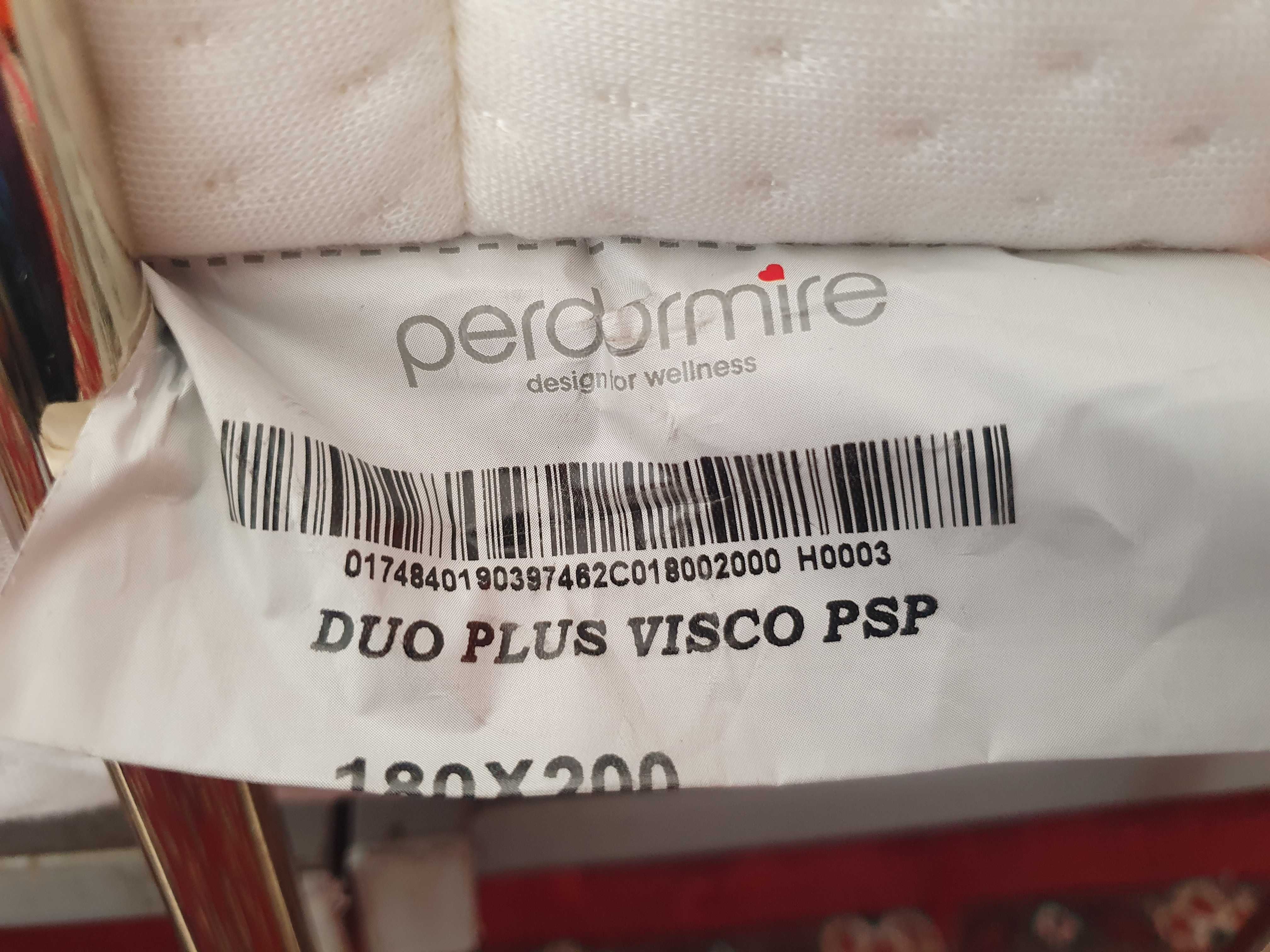 Materac włoski Perdomire Duo Plus Visco 180x200 cm, grubość 20 cm