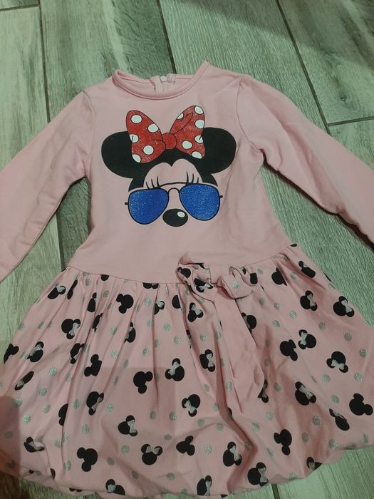 Sukienka minnie brokat bombka 98/104