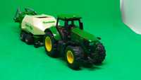 Siku traktor John Deere plus prasa Krone 1 87