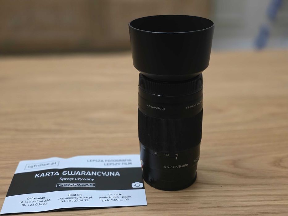 Obiektyw Sony 75-300 mm F4.5-5.6 MACRO Sony A gwarancja 04.2026