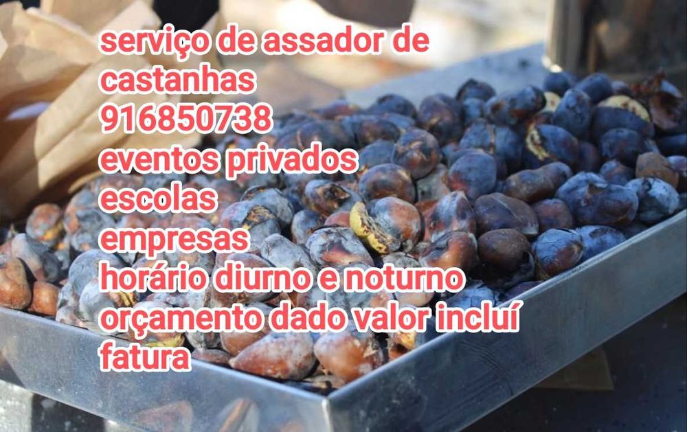 Prestação de serviços de assador de castanhas