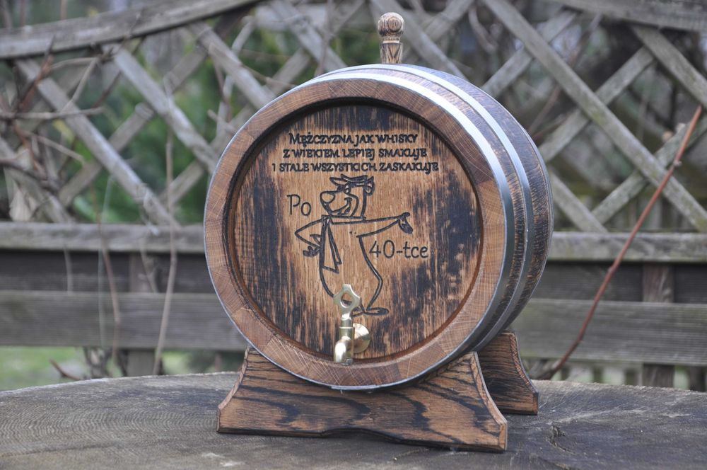 Beczka Dębowa 3L 4L 5L 10L 15L 20L Grawer Opalanie Na whisky bimber