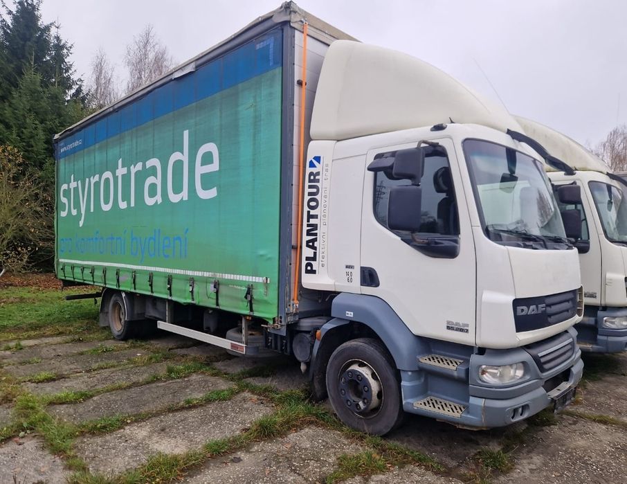 Daf lf 55.280 firanka plandeka platforma laweta 14ton