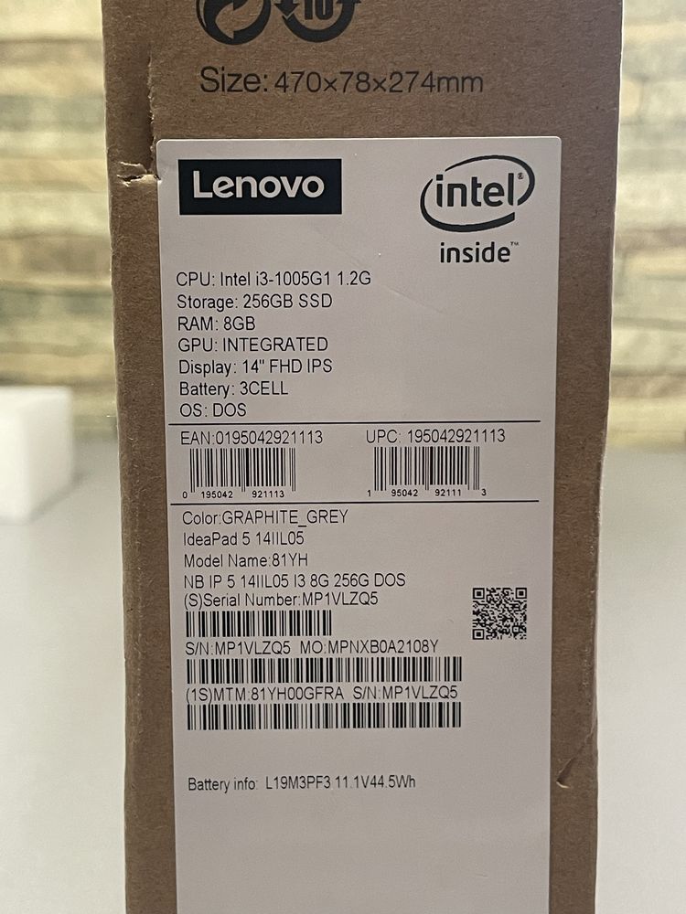 Ноутбук Lenovo IdeaPad 5 14IIL05