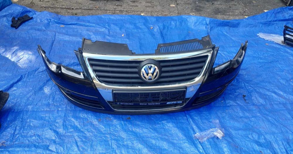 Kompletny zderzak przód do VW Passata B6.