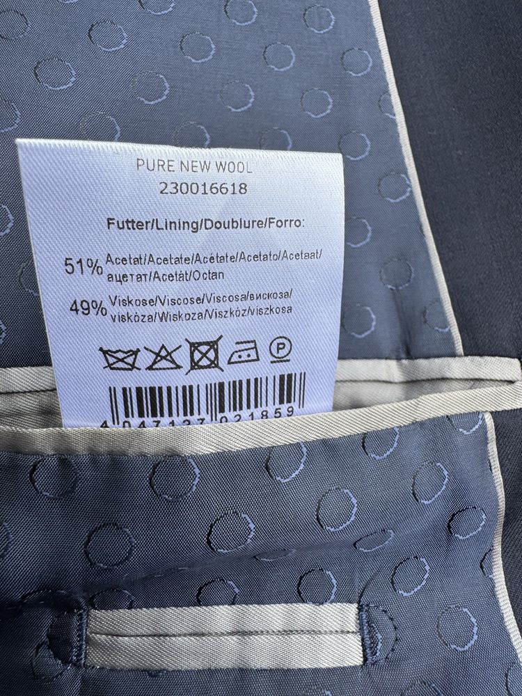 Pierre Cardin granatowy garnitur duży stan idealny