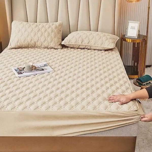 Акція 3 дні! Стьобаний прошитий еко наматрасник наматрацник хлопковий