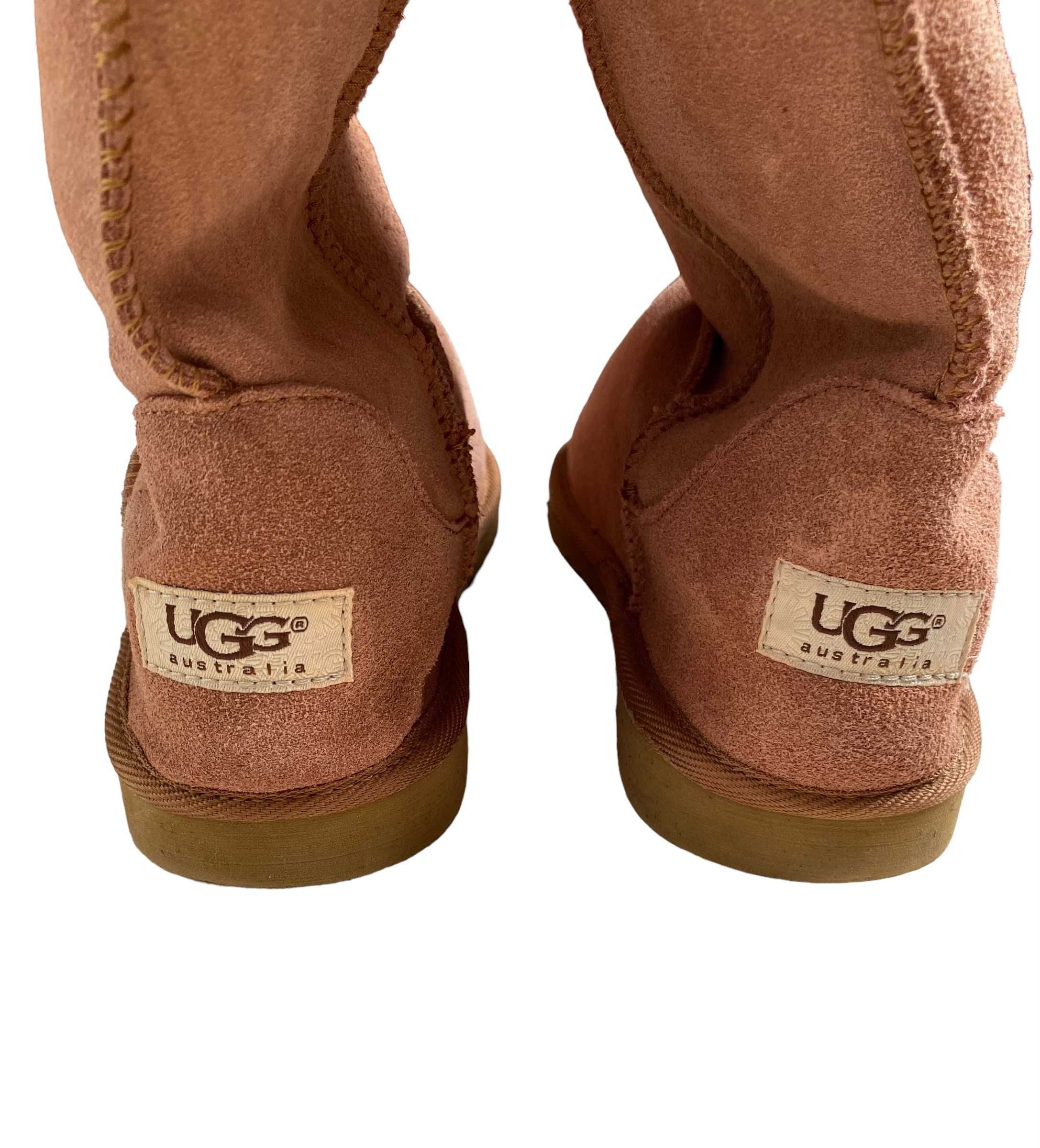 UGG brązowe buty wysokie, rozmiar 40, stan bardzo dobry