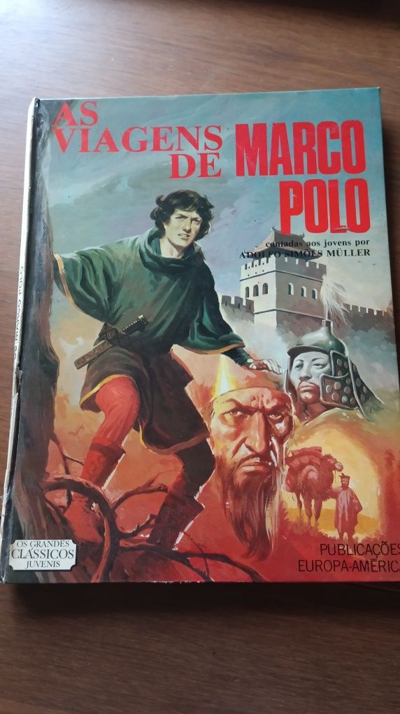 Livro as viagens de Marco Polo muito antigo