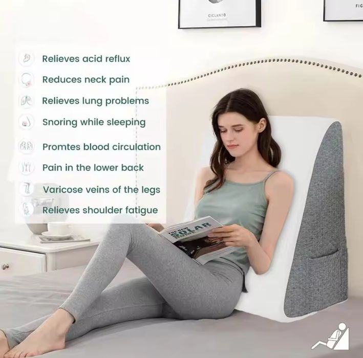 Almofada de cunha anti refluxo