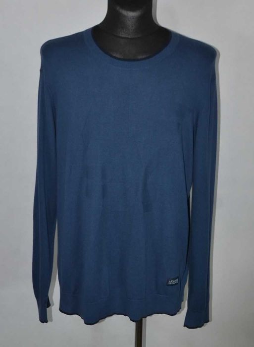 ARMANI EXCHANGE AX Sweter Męski XXL Bawełna Kaszmir Oryginalny