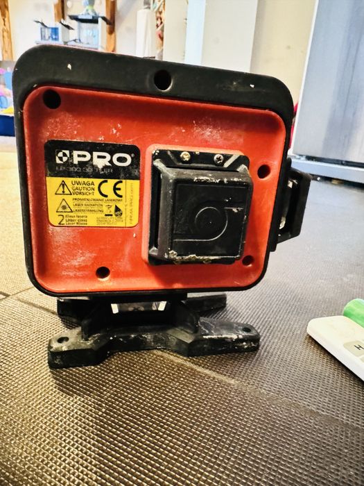 Pro Poziomica Laserowa Laser Krzyżowy 360, bateria, ładowarka