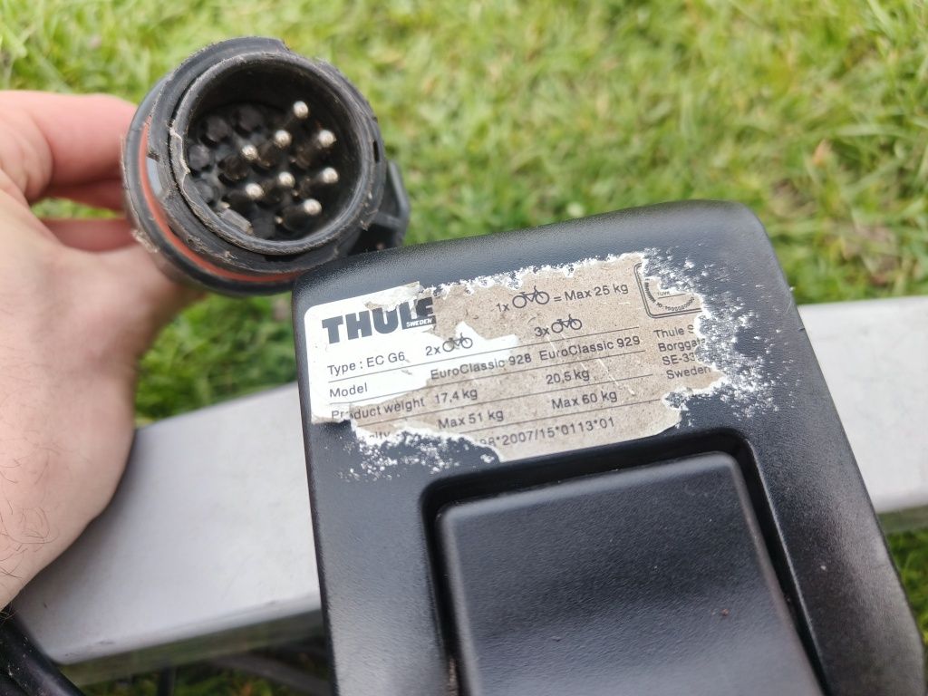 Thule EC 929 G6 bagażnik na hak na 3 rowery platforma uchwyt