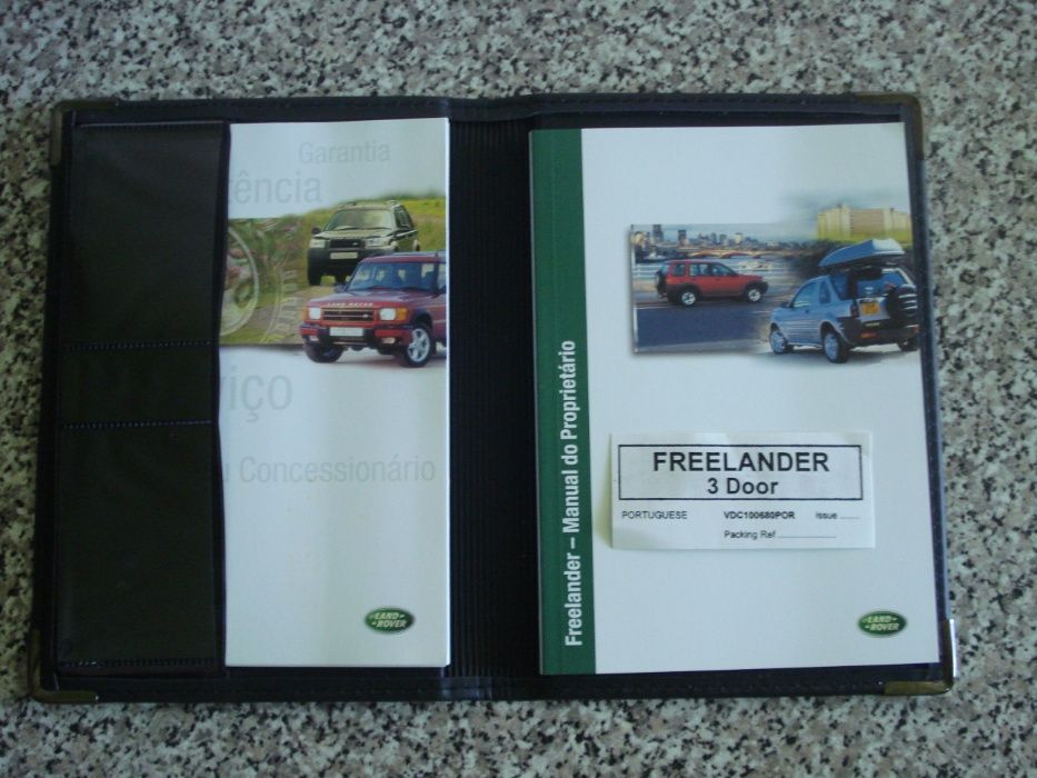 land Rover freelander pasta com manuais de origem 3p 5p