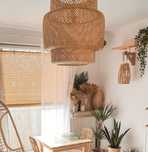 Abażur od lampy Ikea SINNERLIG klosz rattan boho retro vintage
