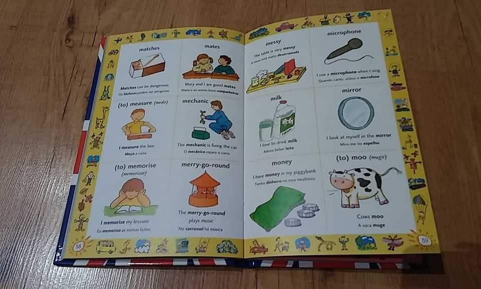 "Meu primeiro Dicionário Ilustrado de Inglês"