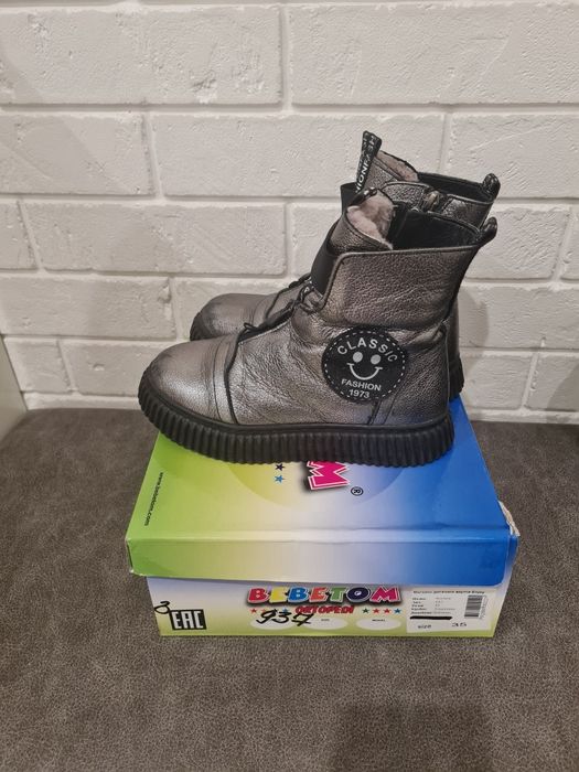 Шкіряні зимові ботінки вевеtom , 35 р