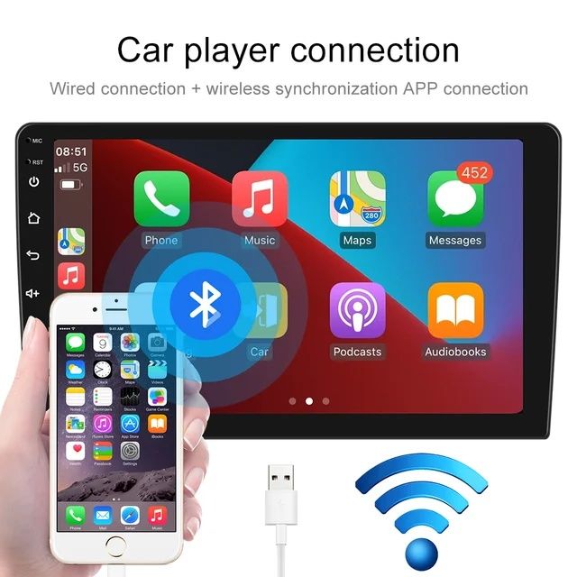 Rádio 9" android Nissan Navara CARPLAY WIFI GPS Canbus 2/32GB Novo