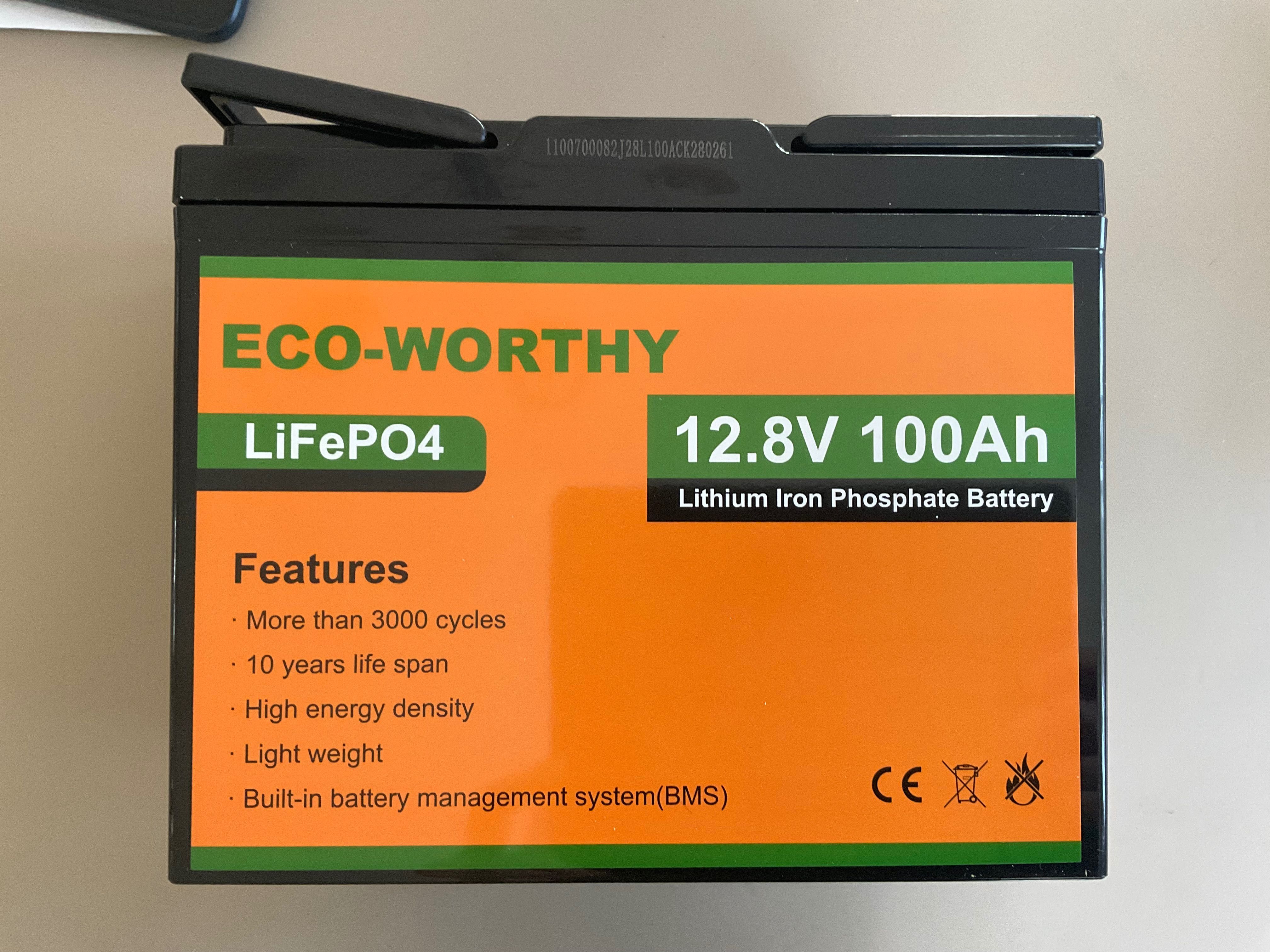 LiFePo4 батареї ECO-WORTHY 12.8V 20A. Вологостійкі Нові