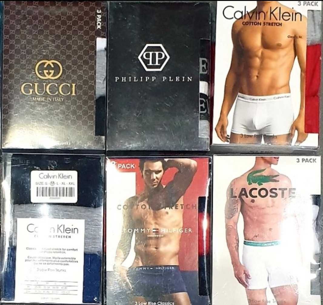 Bokserki męskie – 3pak – Calvin Tommy Gucci Armani Boss – Wysyłka OLX