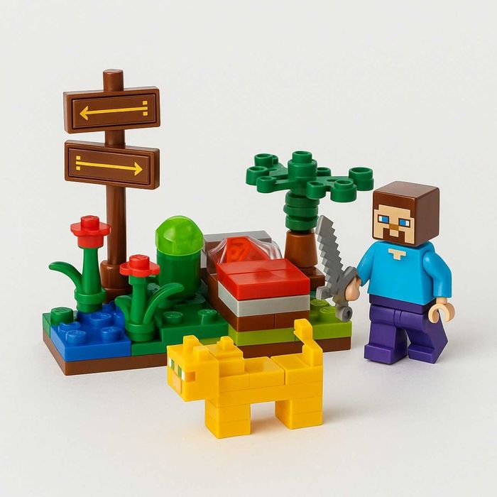 Конструктор Minecraft 66071A для дітей 4в1 набір, 88 дет з інструкцією