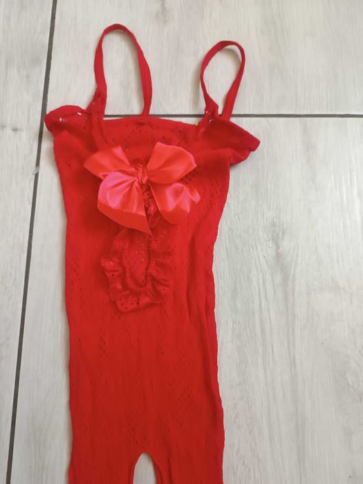 Bodystocking czerwony