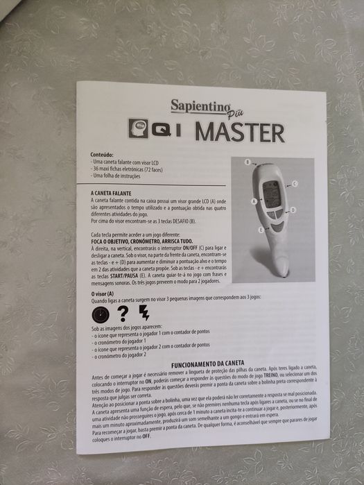 Jogo sapientino plus QI master - clementoni