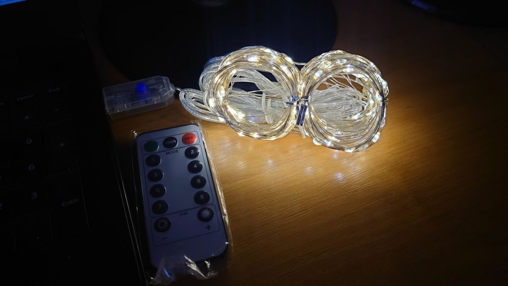 Гірлянда штора РОСА 3М*3М Світлодіодна, USB, 300 LED, Нова, 8 режимів