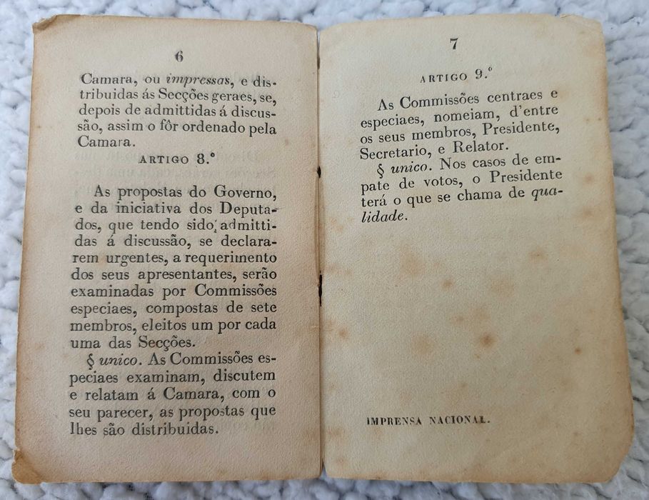 1853 - Carta Constitucional da Monarchia Portugueza - MUITO RARO