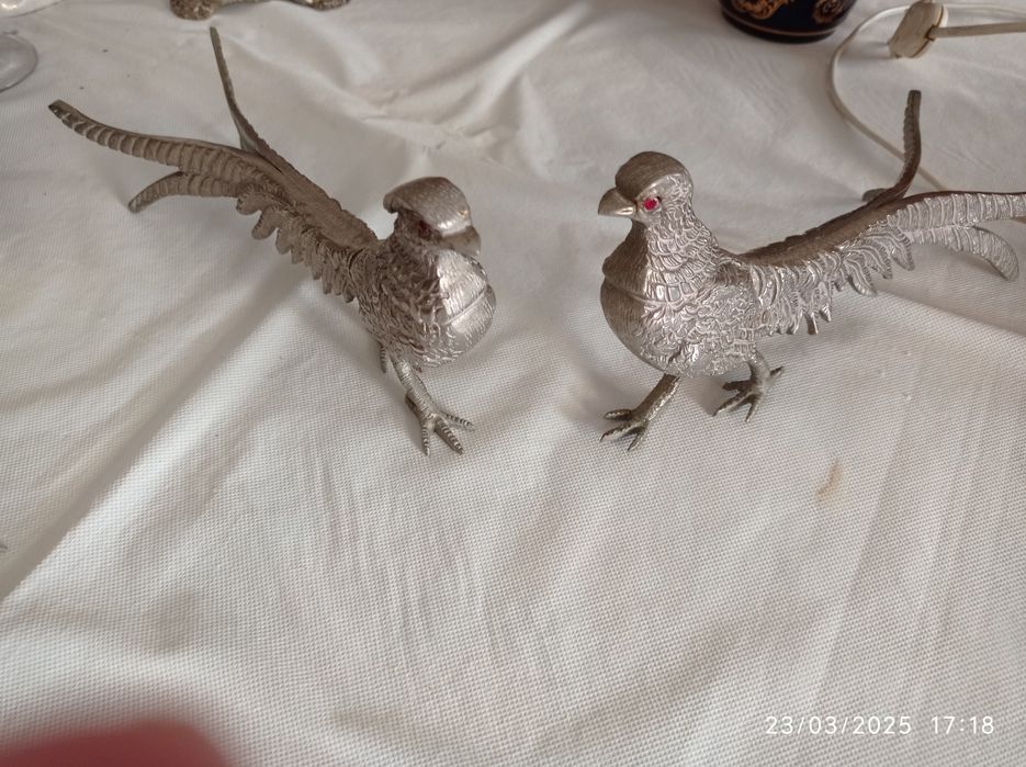 Casal de Pássaros metal