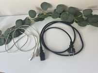 Kable do drukarki USB oraz zasilający Zestaw 2 sztuki stan idealny