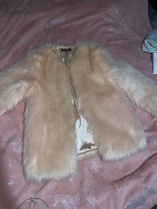 Ніжно Рожева еко шубка штучне хутро