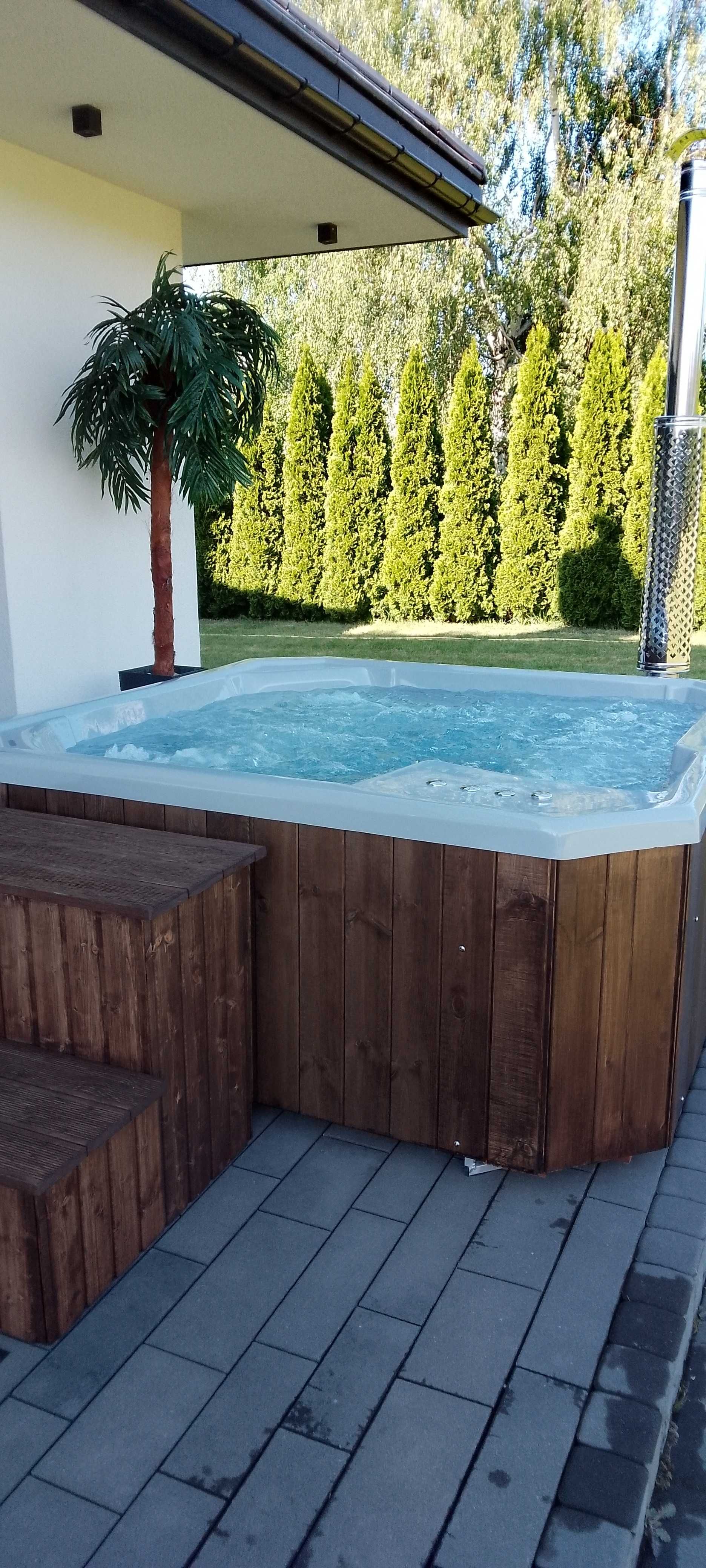Jacuzzi jakuzzi basen hydromasaż basen balia dwa masaże