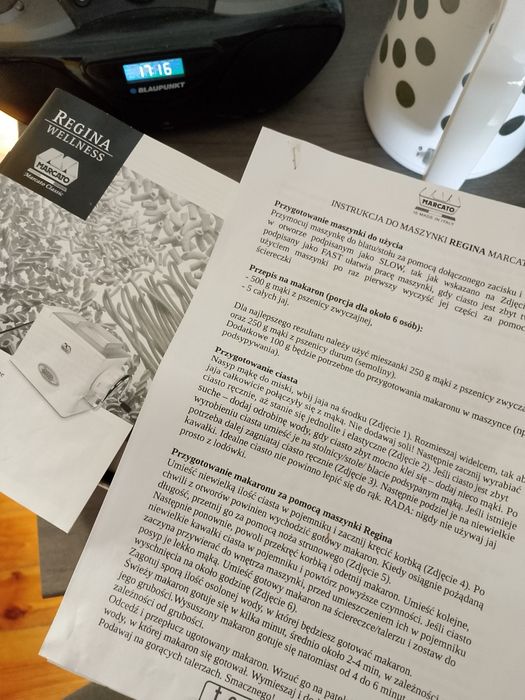 Maszynka do makaronu. Włoska Regina