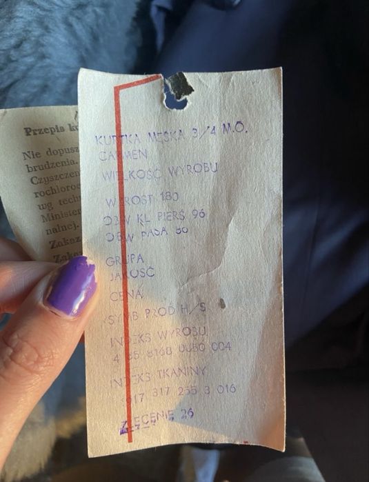 Płaszcz zimowy z kożuchem milicyjny