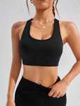 Top Crop Biustonosz Sportowy Czarny Shein Xl 42