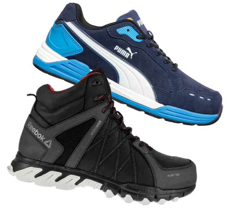 Buty robocze Puma, Reebok, Buty do pracy z podnoskiem
