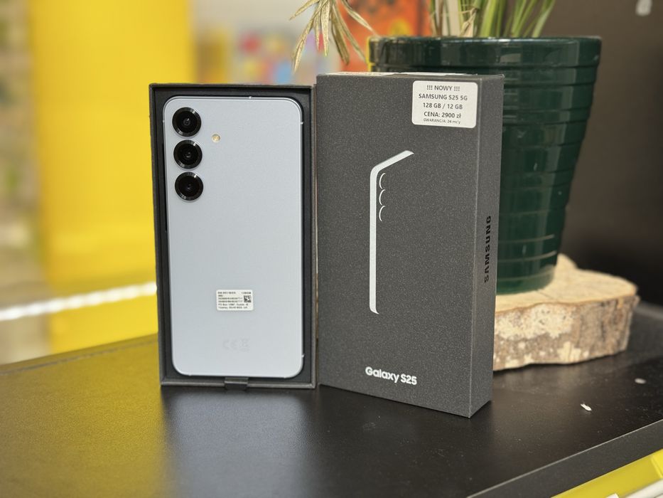 Nowy! Telefon Samsung Galaxy S25 128/12 GB | 2 lata gwar.