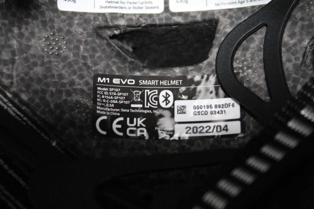 велосипедний шолом Sena M1 EVO Bluetooth, Mesh Intercom M-55-59см