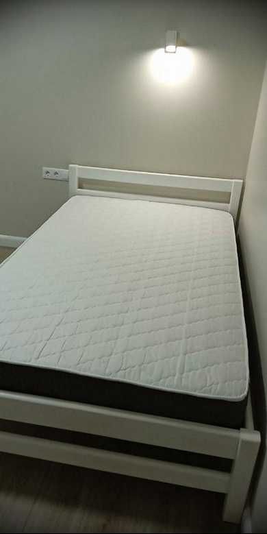 Ліжко з масиву Лілія Нью біле.Кровать 160х200см дерево сосна белый