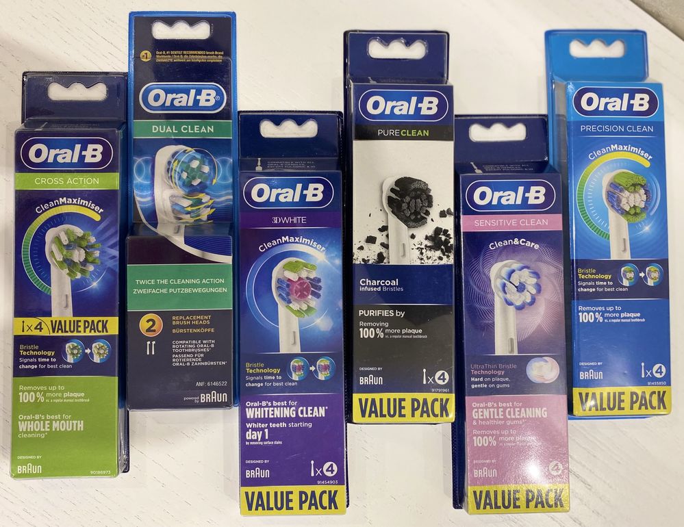 Оригінальні насадки Sensitive Oral-B Braun Німеччина до зубних щіток