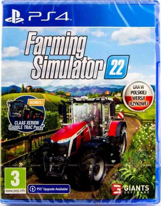 Farming Simulator 22 PS4 + Slim + Pro + PS5 = PŁYTA PL Symulator Farmy