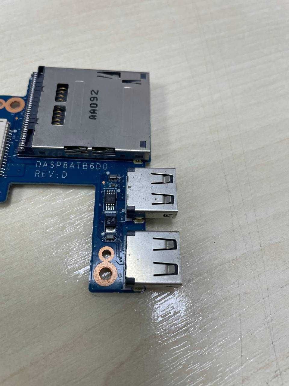 Плата USB, Card Reader разъемы для ноутбука HP Envy 17, DASP8ATB6D0